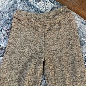 Vintage the limited lace see through wide leg pants